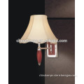Asia style hollow out white lin fabric lamp shade wood luxury wall lamp for traditional style holiday inn